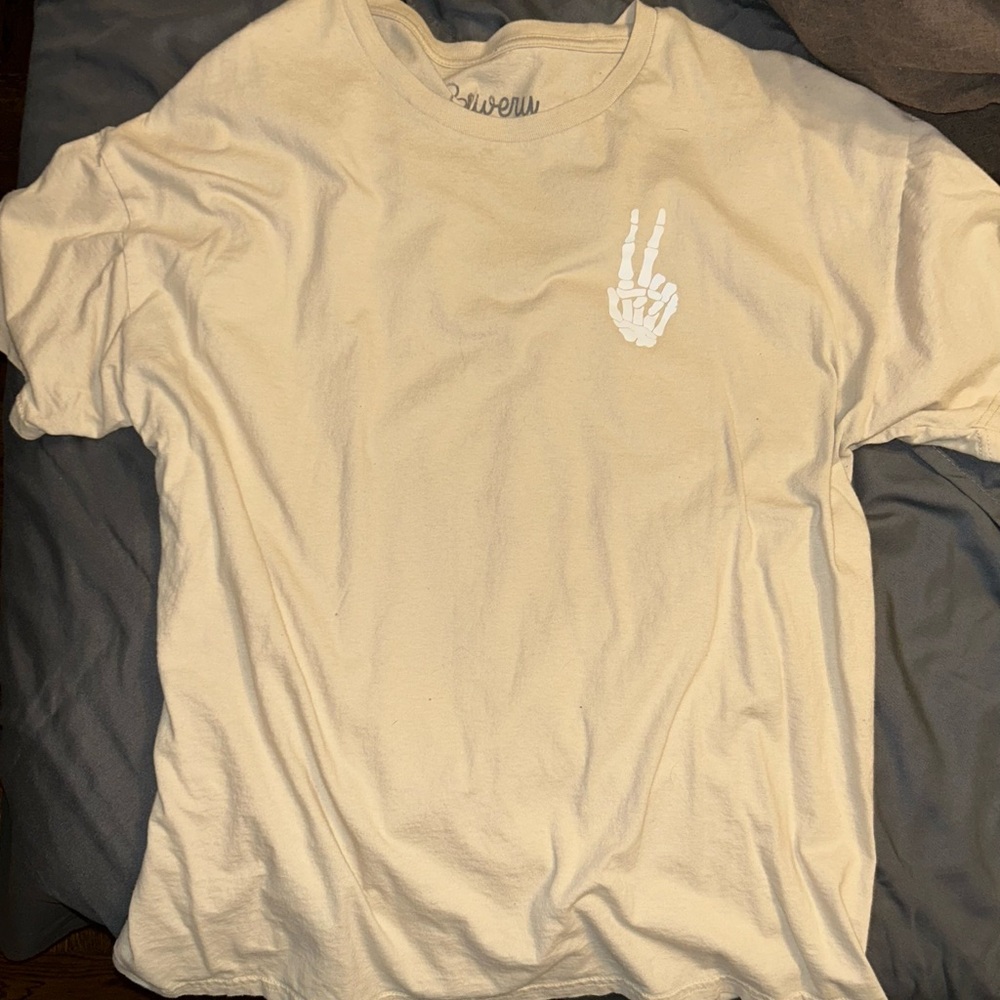 Cream Graphic Men's Shirt
